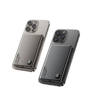 Magcharge magsafe磁吸行動電源5000mAh，超薄無線充電，磁吸對準，輕巧便攜, 海峰藍