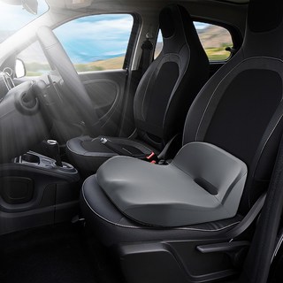 Novaseed 고밀도 메모리폼 자동차 방석 부드럽고 편안함 미끄럼 방지 키높이 방석 인체공학적 디자인의 사계절 의자 방석, 1개, Gray
