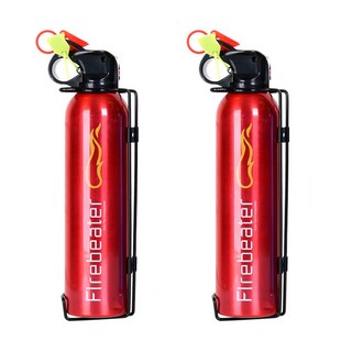 차량용 소화기 가정용 겸용 1+1 1000G, 2개, 붉은, 1L