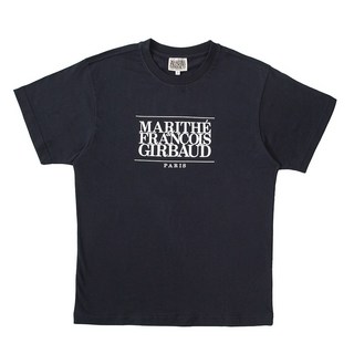 MaritheFrancoisGirbaud 男女通用經典Logo短袖T恤, 海軍藍