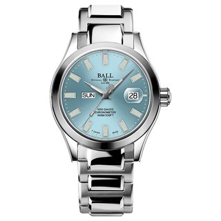 BALL 波爾(NM9036C-S1C-IBE) B2_Engineer III 經典色自體發光微型氣燈機械錶-冰藍