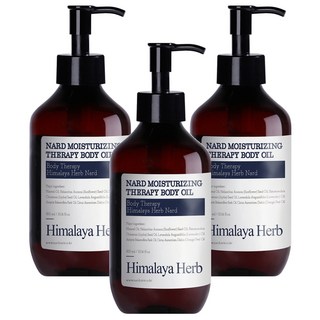 NARD 保濕護理身體油 草本香 含5種植物精油 使肌膚水潤光澤, 300ml, 3瓶
