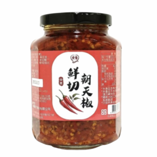 台灣愛醬 鮮切朝天椒 (全素可) - 新鮮辣椒 提升料理風味, 350g, 1個