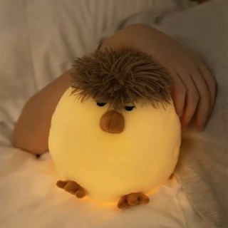 沁的娃娃屋 台灣出貨 小格安撫雞絨毛娃娃夜燈 玩偶 擺飾 靠枕 抱枕 交換禮物 生日禮物