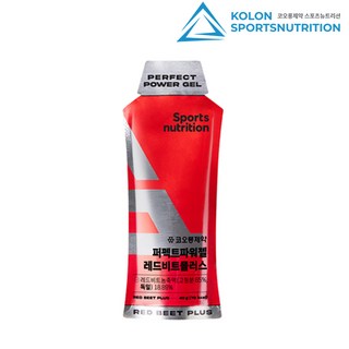 코오롱 퍼펙트 파워젤 레드비트 플러스 1포 스포츠 에너지젤(마라톤 자전거 테니스 낚시 등산 레져 운동 보충제), 40g, 1개