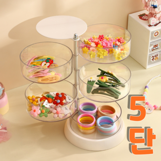 스피릿태드 투명한 다용도 머리핀 머리끈 액세서리 수납함