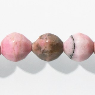 杰鴻 玫瑰石 切長方形面立體珠 10MM 寶石珠珠 DIY 手工材料