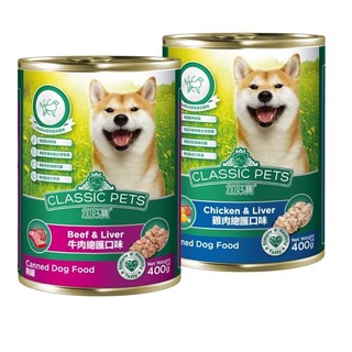 Classic Pets 加好寶 狗罐頭 牛肉雞肉口味 400g, 1個, 雞肉總匯