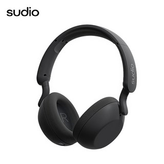 sudio R3耳罩式藍牙耳機，藍牙5.4，35小時播放，北歐設計，無線耳機, 黑色