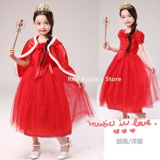 紅色連帽披風禮服/小紅帽洋裝造型服/聖誕老公公 萬聖節派對服飾