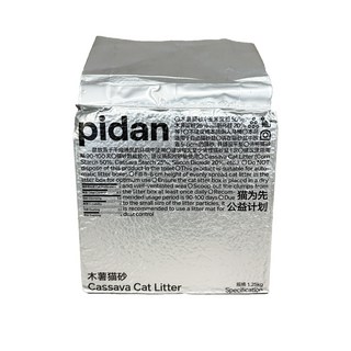 pidan 貓砂, 1.25kg, 1袋, 純木薯砂