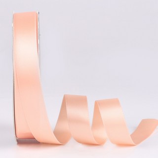 花藝夢* 2CM純色緞面緞帶(卷) 緞帶 絲帶 包裝 花藝資材 乾燥花材 人造花材 花束禮物, 橘粉