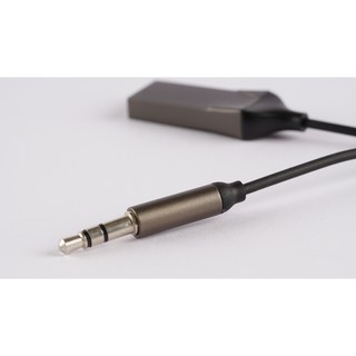 AUX 藍芽音源接收器 降噪無音損 NCC認證 3.5mm 音源轉接器 車用藍芽接收器, 1個, 黑色進階版