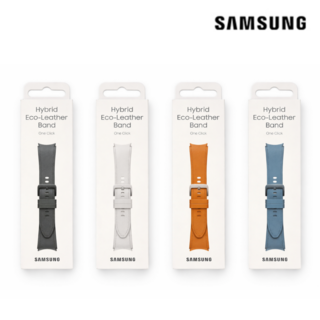 갤럭시 워치 하이브리드 비건 레더 스트랩, 블랙ML