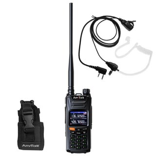 AnyTalk FT-388GPS 10W 三等業餘無線對講機 即時GPS定位 寬頻段接收 航空頻道 一鍵對頻 贈 背袋, 1個, 388GPS黑(贈領夾空導*1背袋*1