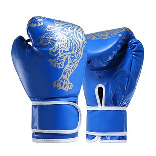 【WIDE VIEW】訓練用成人拳擊手套(拳擊套 自由搏擊 散打 泰拳 格鬥 運動健身), 藍色, 1個