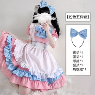 女僕裝 紅黑惡魔女僕裝 萬聖節 cosplay服飾 制服 角色扮演服 可愛性感女僕裝