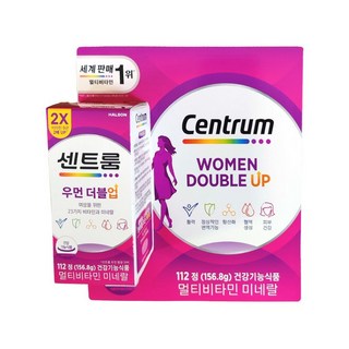 센트룸 우먼 더블업 멀티 비타민 미네랄 112정 코스트코 영양제 여성 대용량, 1개, 1정