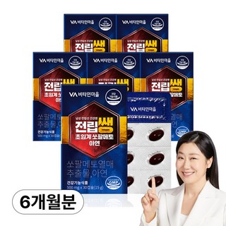 비타민마을 남성용 전립선 건강엔 전립쌩 초임계 쏘팔메토 아연 15g, 6개, 30정