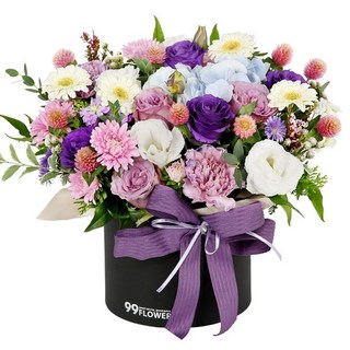 99플라워 (당일수령) 별 품은 새벽 [ST-B492] 기념일 선물 꽃 장미 꽃배달서비스 당일배송 꽃다발, 1개