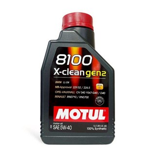 MOTUL 8100 X-clean gen2 機油, 5w40, 1個, 1L