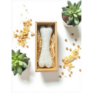 Maison Blanc 白寓 羊毛氈玩具Os奧茲骨 - 100%純天然紐西蘭羊毛 尼泊爾匠人手作, 天然羊毛色, 1個