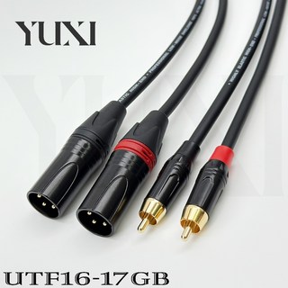 RCA對XLR AV端子 金屬頭, 1個, XLR公頭轉RCA公頭紅色 單條,1米 含雙頭 單條