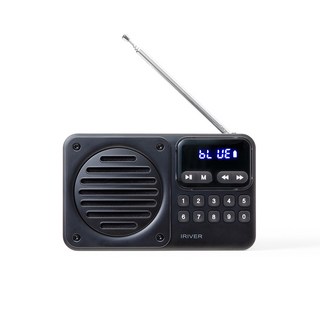 2025년 8월출시 신제품 휴대용 라디오 스피커 아이리버 IRS-C101 블루투스 MP3플레이어 FM라디오 배터리내장, 다크그레이