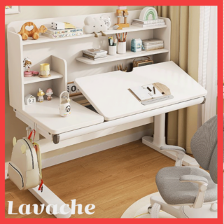 라바체 오래쓰는 초등학생책상 높이조절책상 학생 책상 세트 아이 각도조절 모션책상, 우드 기본형