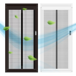 셀프시공 고급형 현관문 롤 자동 원터치 방충망 방충문 모기장 1000x2100 무재단, 화이트프레임 1000x2100, 무절단(고정사이즈), 블랙망, 1개