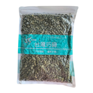 台灣巧婦 生南瓜子 大顆L 原味無調味, 600g, 1個