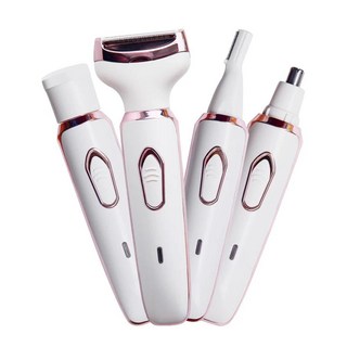 여성제모기 전기제모기 무통증제모기 여성용 전기 면도기 제모 충전식 무통 얼굴 다리 및 겨드랑이 비키니용 습식 건식, 1)white