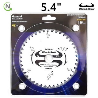 블랙불 원형톱날 목재용 5.4인치 42날 스킬날 목공용 136mm 팁쏘 목공날 목재날, 5.35인치 (136mm), 1개