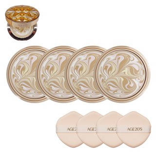 에이지투웨니스 에센스 커버 팩트 오로라 골드에디션 리필, 21호, 4개