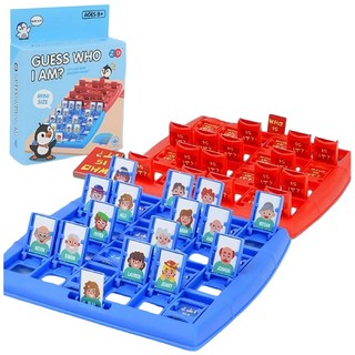 ZD 猜猜我是誰 迷你版 益智桌遊 ZD-090 親子雙人派對遊戲, 藍色, 黃色, 綠色, 1個
