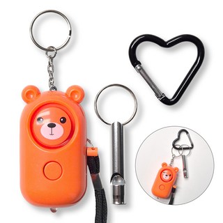 골든캣 호신용 경보기 미니 호루라기 세트, 샤이닝 오렌지