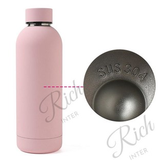 RC 보온물통 이중스텐 보온병 500ml 핑크