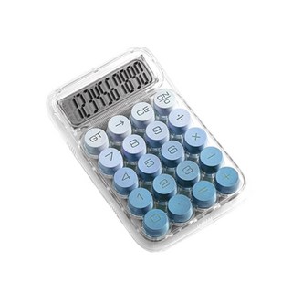 아워리빙 그라이언트 투명 계산기, 1개, 블루