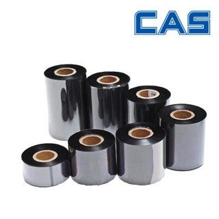 CAS CAS CCR10 100mm 10개(1BOX) 왁스리본 바코드 프린터 소모품 먹지 (10롤기준), 1개