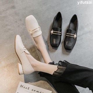 新款軟皮樂福鞋，平底粗跟英倫風女靴，限時特賣中