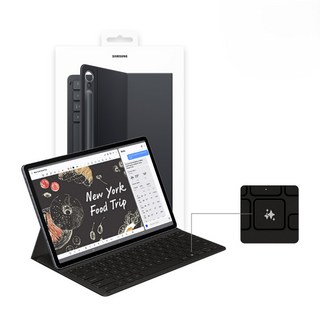 삼성정품 갤럭시탭S10FE 탭S9 슬림 AI키보드북커버 갤럭시탭S9 FE 호환가능 S펜 수납가능 AI키 탑재 EF-DX720 N, 블랙, 1개