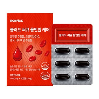 맘픽 블러드 써큐 올인원 혈압 혈당 혈행 콜레스테롤 케어, 1개, 30회분