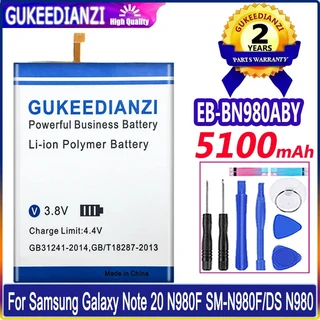 GUKEDIANZI EB-BN980ABY 교체 배터리 삼성 호환 호환 노트 20 5100mAh, 01 battery