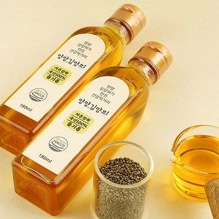 양양 저온압착 생들기름 국산 압착 들기름, 1개, 180ml