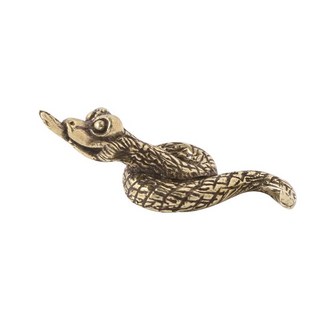 GHSHOP 작은 뱀 동상 차 애완 동물 장식용 장식 장식 장식 장식 예술 작품 이상적인 선물 미니 동물 입상 황동 조각품, 놋쇠, 청동