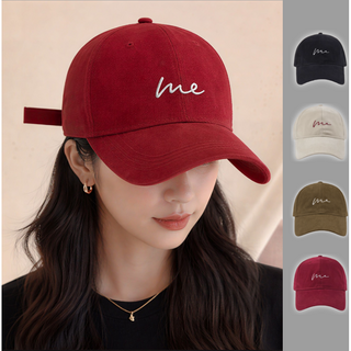 담온 심플 레터링 빅사이즈 모자 소두 볼캡