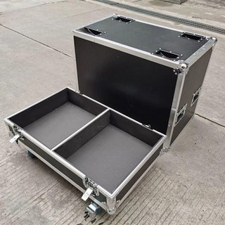 이동식 스피커 하드케이스 음향장비 랙케이스 항공박스, 블랙7 단일 12인치 2개 장착, 기본 모델명/품번