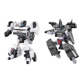 TOBOT 機器戰士 迷你 NEW TOBOT X&Y (白&灰-異色板)變形機器人玩具, 1個, 白&灰