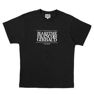 MaritheFrancoisGirbaud 中性款經典短袖T恤 MF01, 黑色 白色