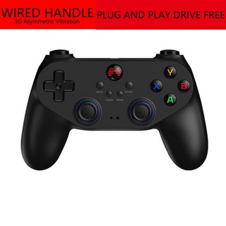 [호환용] 조이스틱 컨트롤러 레이싱휠 게임컨트롤러 케이블 게임 컨트롤러 PC 컴퓨터 버전 TV 스팀 원신 임팩트 NBA2K 핸들 플러그 앤 플레이 라이브 무료 지원, black, 1개, 1.black